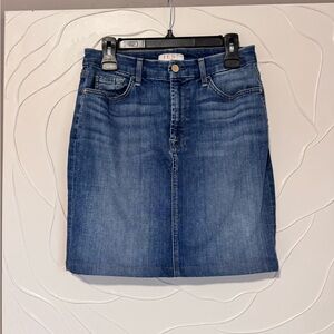 JEN7 7 For All Mankind Blue Denim Skirt